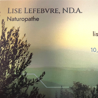 Lise Lefebvre, ND.A., K.in. - Naturopathe